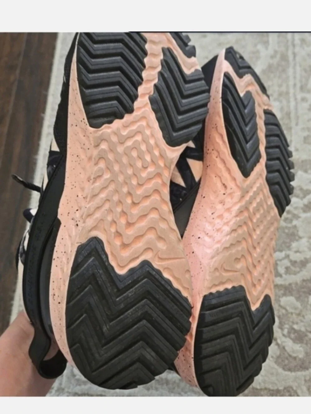 Men Nike Pink Black Shoes Size 11